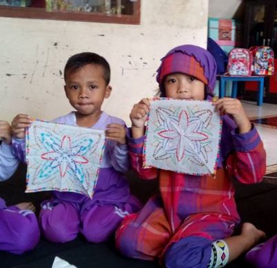 Mewarnai Pola Batik Untuk Anak Tk Gambar  Mewarnai Gratis