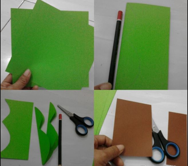 Kaktus Berbahan Origami Dekorasi Kelas Yang Sangat Bagus 