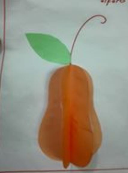  Gambar Kolase Buah Apel Dari Kertas Origami  Gambar  Buah  