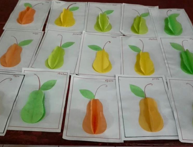 Gambar Kreasi  Berbentuk Belimbing Berbahan Kertas Origami 