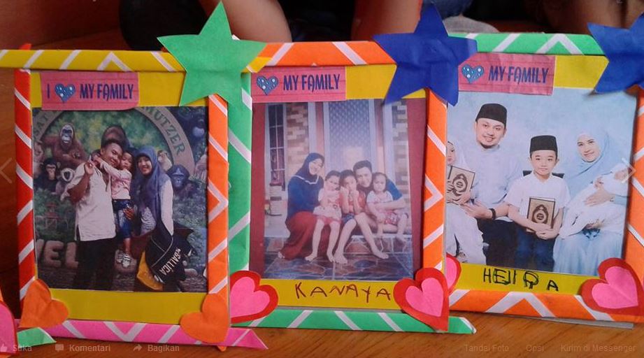 Kreasi Membuat Frame Foto Keluarga Dunia Belajar Anak 