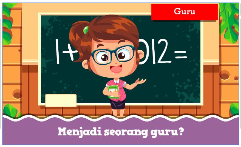 Mewarnai Gambar  Cita  Cita  Guru 