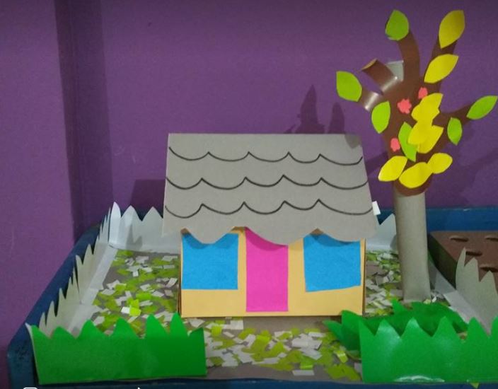 Maket Berbentuk Rumah Yang Indah Dunia Belajar Anak 