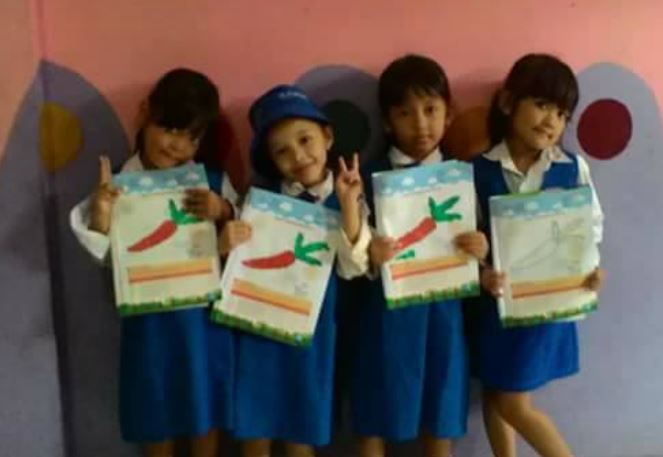 Melukis Dengan Jari Tangan Berbentuk Wortel kak zepe 5