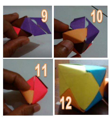 Membuat Kubus dari Kertas Origami Dunia Belajar Anak