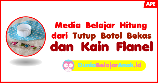 Media Belajar Hitung dari  Tutup Botol Bekas dan Kain  